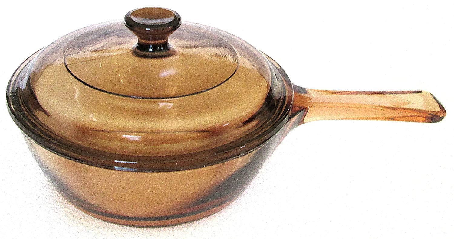 Amazon.com: Corning Amber Vision Visions 0.5 L Saucepan with